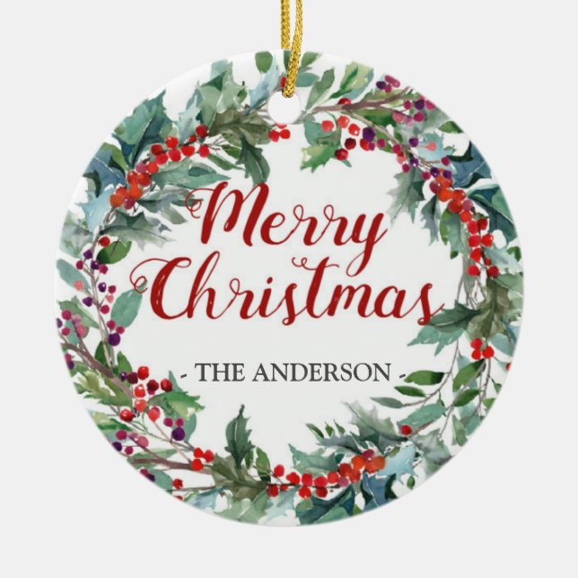 Ornement à feuillage persistant de photo de (Devant)