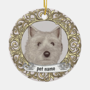 ornement à la mémoire du Terrier Cairn