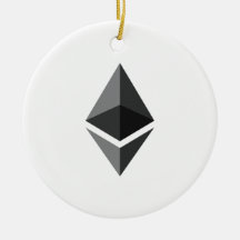 Ornement accrochant rond d'Ethereum