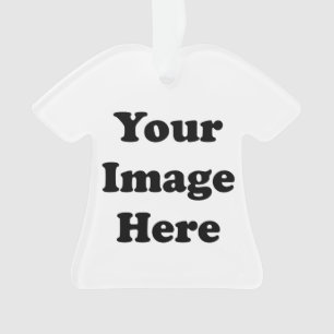 Ornement acrylique d'arbre de T-shirt vide fait