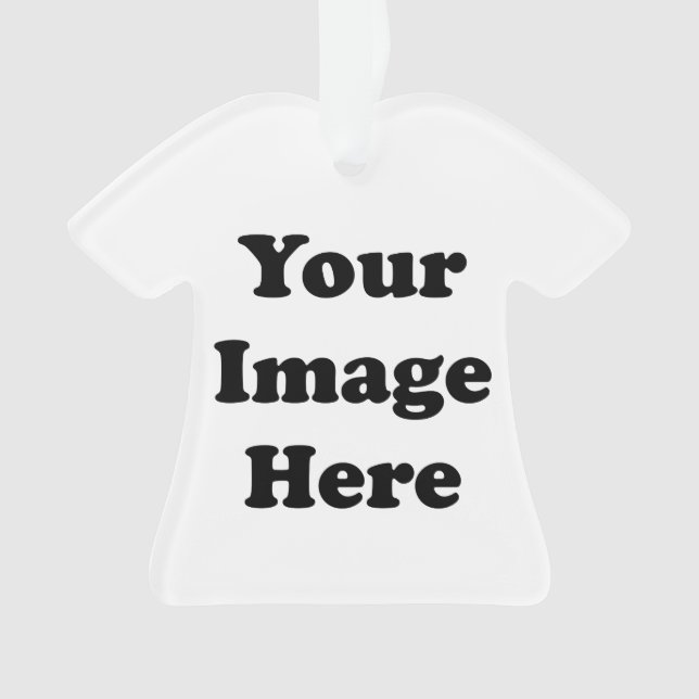 Ornement acrylique d'arbre de T-shirt vide fait (devant)