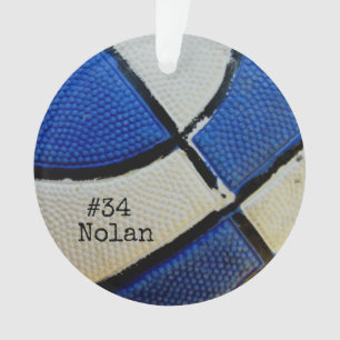 Ornement acrylique de basket-ball personnalisé