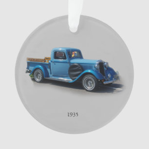 Ornement acrylique de Blue Truck 1935
