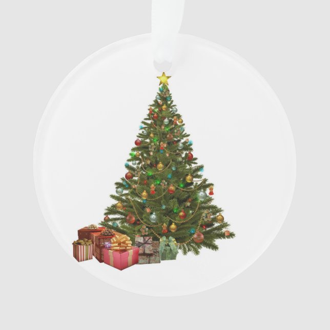 Ornement acrylique de l'arbre de Noël (devant)