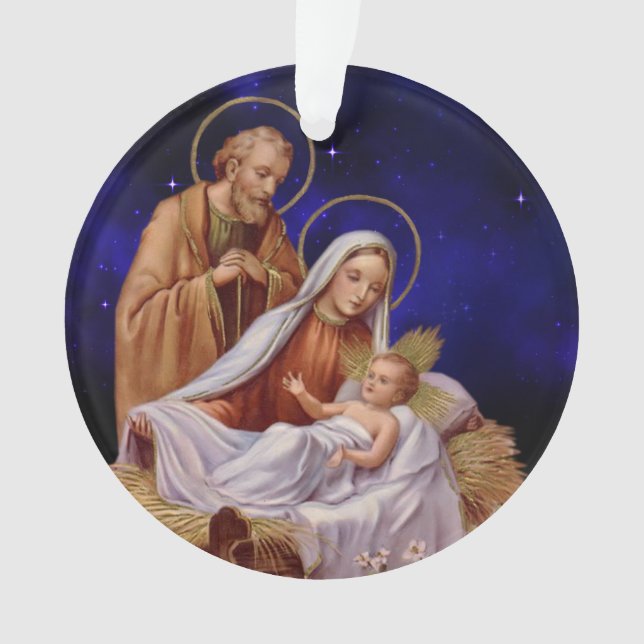 Ornement acrylique de Noël (devant)