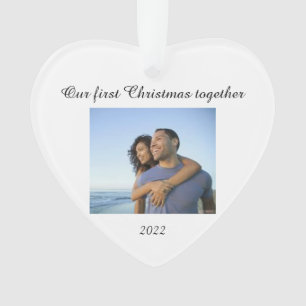 Ornement acrylique de Noël des couples