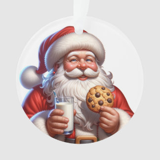 Ornement acrylique de Noël pour biscuits et lait d