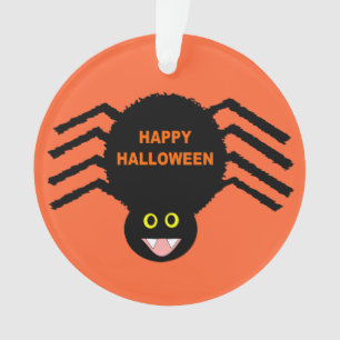 Ornement acrylique d'Halloween Spider noir