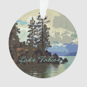 Ornement acrylique du lac Tahoe