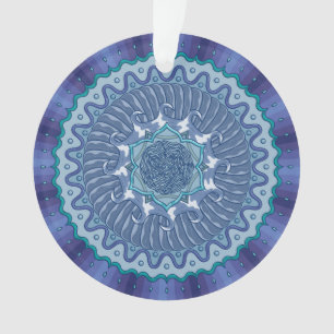 Ornement Acrylique Mandala Eau
