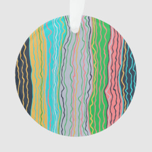 Ornement acrylique moderne Squiggles