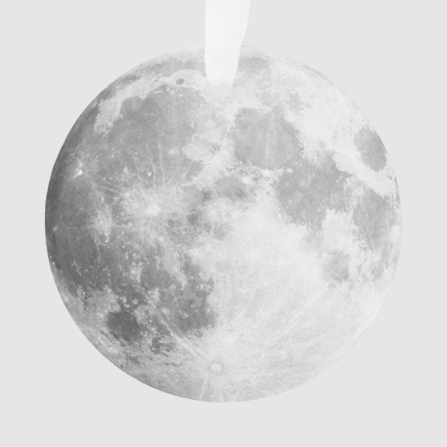 Ornement acrylique Pleine lune (devant)