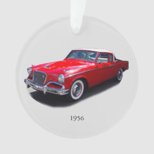 ornement acrylique rouge classique 1956