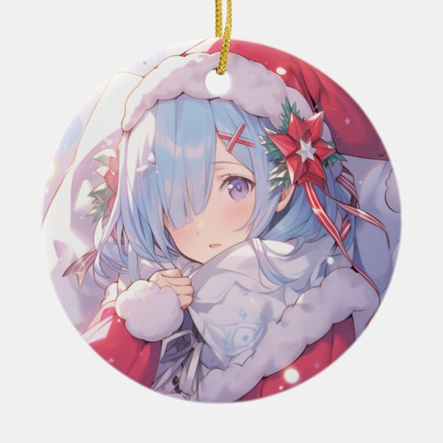 Ornement Anime, Cadeau Manga, Décor de Noël Anime (Devant)