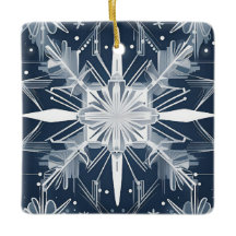 Ornement Art déco de flocon de neige