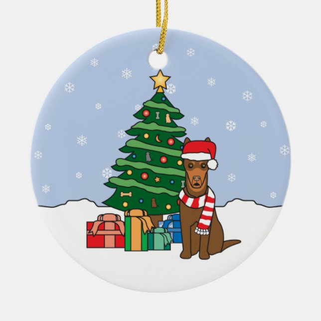 Ornement australien de Noël de Kelpie (Devant)