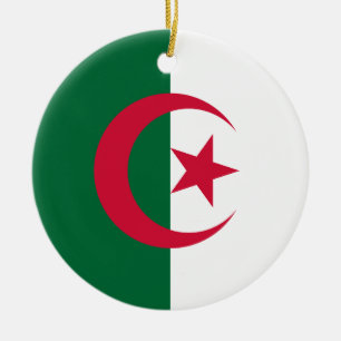Ornement avec drapeau d'Algérie
