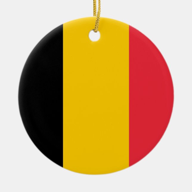 Ornement avec drapeau de Belgique (Devant)