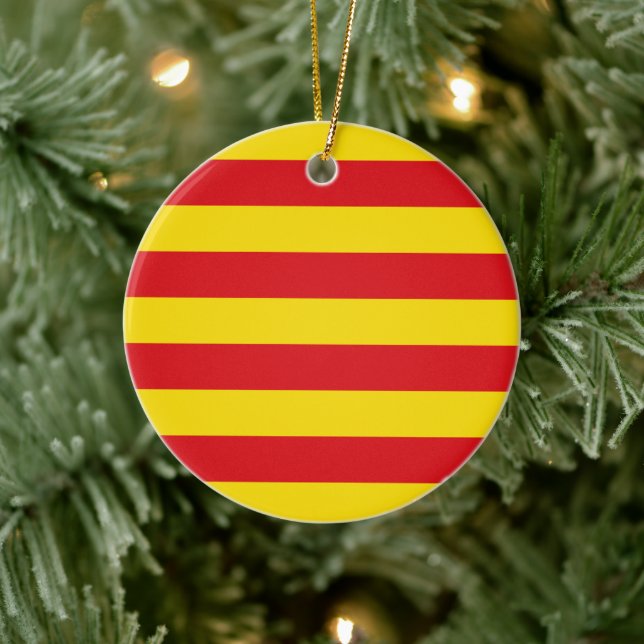Ornement avec drapeau de Catalogne (Arbre)