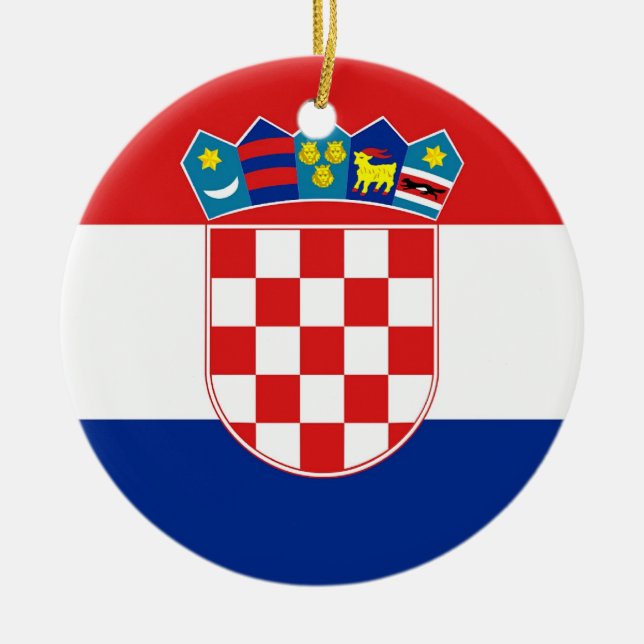Ornement avec drapeau de la Croatie (Devant)