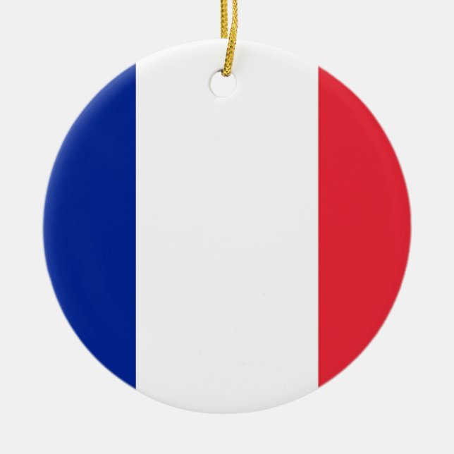 Ornement avec drapeau de la France (Devant)