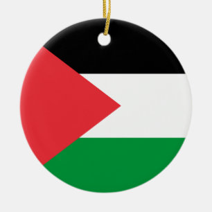 Ornement avec drapeau de la Palestine