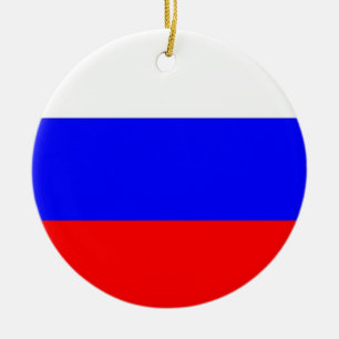 Ornement avec drapeau de la Russie