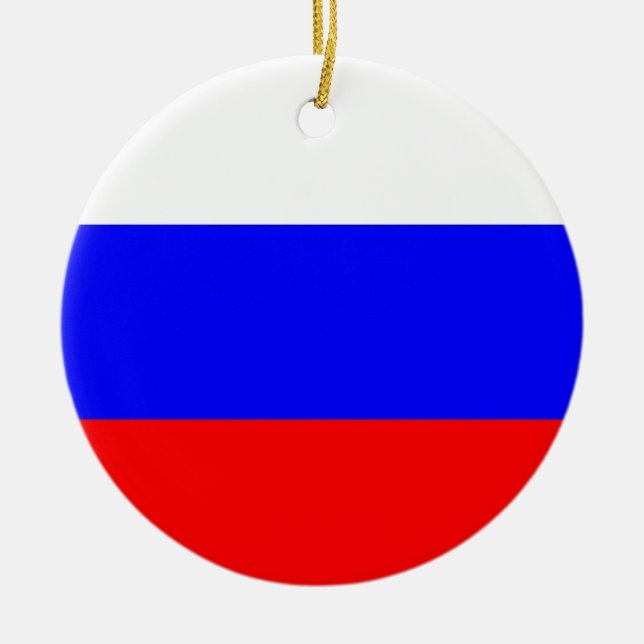 Ornement avec drapeau de la Russie (Devant)