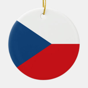 Ornement avec drapeau de la Tchéquie