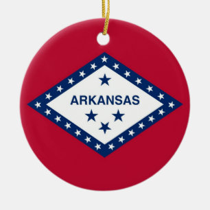 Ornement avec drapeau de l'Arkansas
