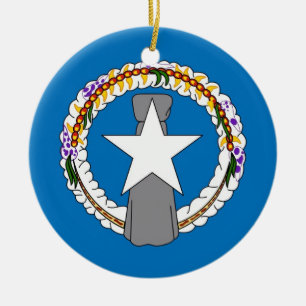 Ornement avec drapeau des îles Mariannes du Nord