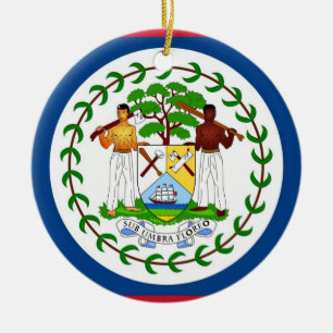Ornement avec drapeau du Belize
