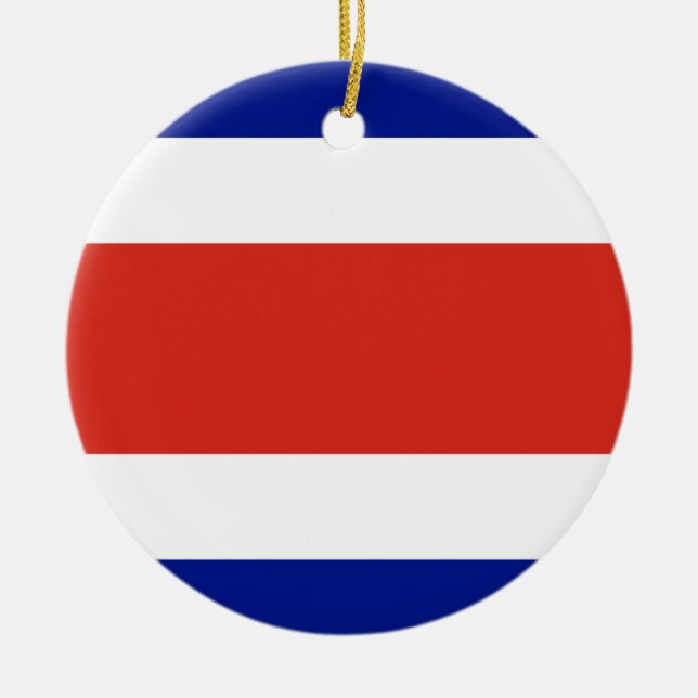 Ornement avec drapeau du Costa Rica (Devant)