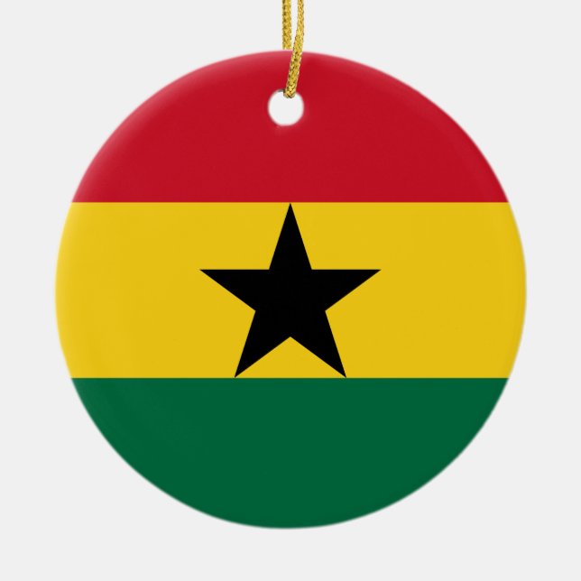 Ornement avec drapeau du Ghana (Devant)