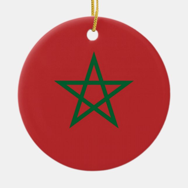 Ornement avec drapeau du Maroc (Devant)
