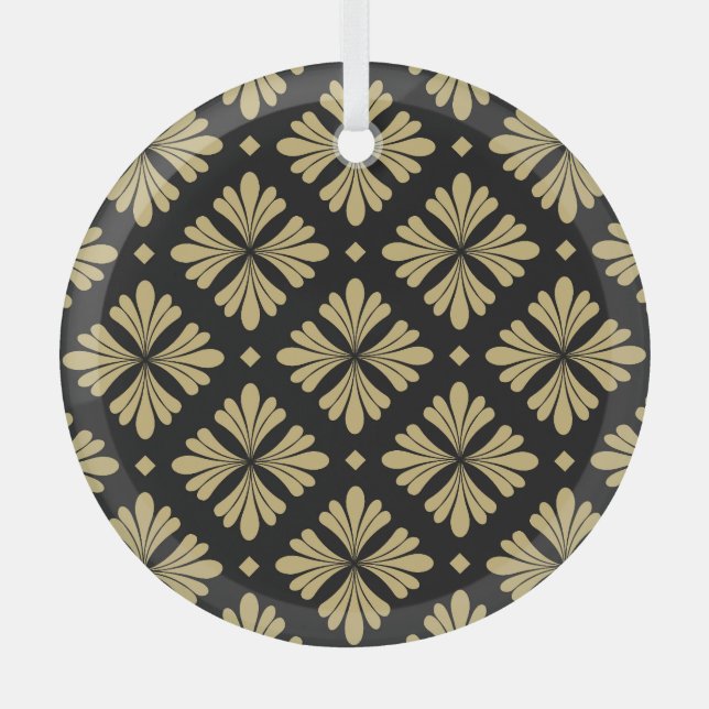 Ornement baroque, motif vintage fleuri. (Recto)