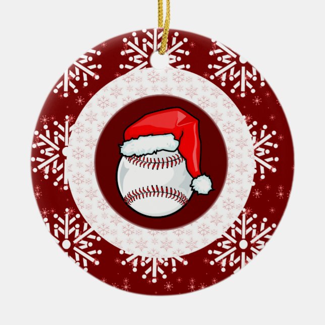 Ornement - base-ball de Père Noël (Devant)