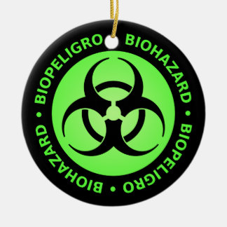 Ornement bilingue vert et noir de symbole de