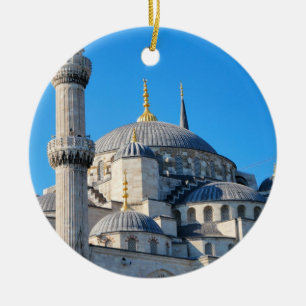 Ornement bleu de mosquée
