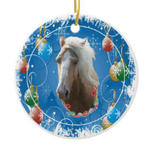 Ornement bleu de Noël