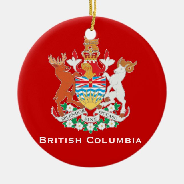 Ornement britannique de Noël de Columbia* (Devant)