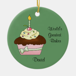 Ornement Brown de Noël de petit gâteau