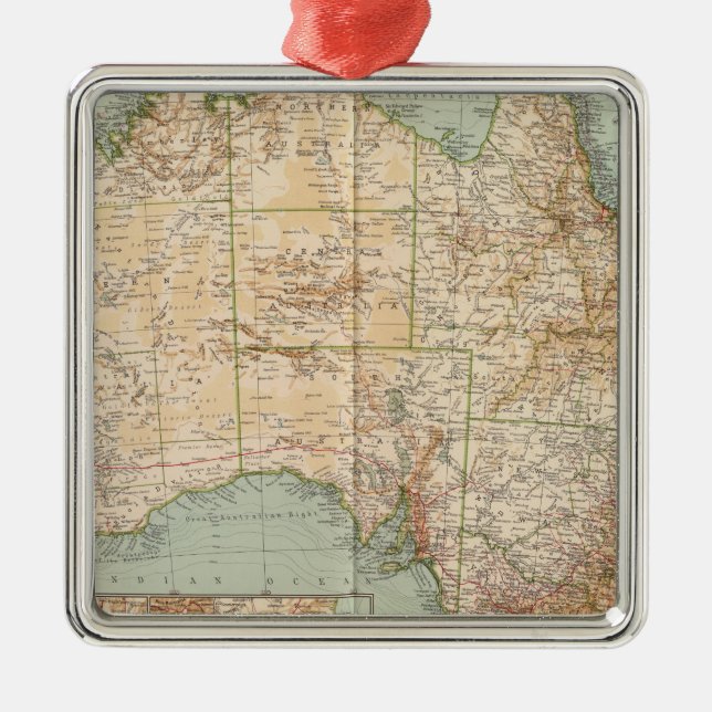 Ornement Carré Argenté 16667 Australie (Devant)