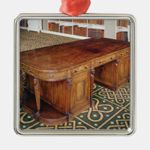 Ornement Carré Argenté 24 : Bureau par le JR de Thomas Chippendale, 1805