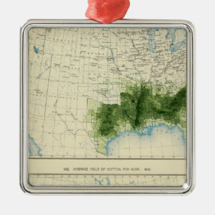 Ornement Carré Argenté 52 coton 1890