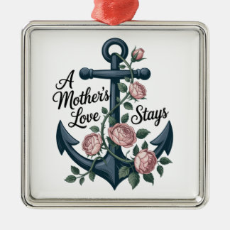 Ornement Carré Argenté A Mother’s Love Stays