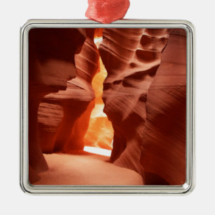 Ornement Carré Argenté Abaissez la beauté extraordinaire de canyon