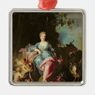 Ornement Carré Argenté Abondance, 1719