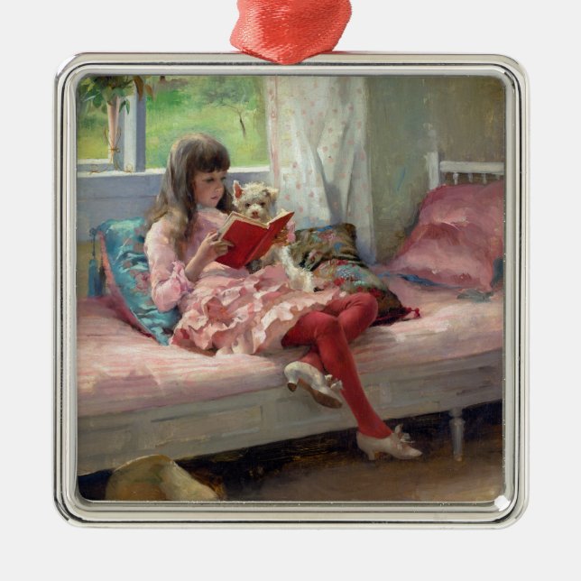 Ornement Carré Argenté Albert Edelfeel - Les bons amis (Devant)