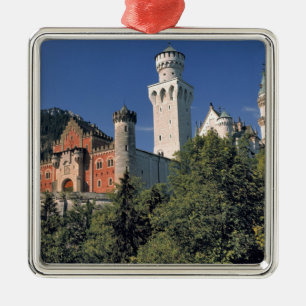 Ornement Carré Argenté Allemagne, Bavière, Château de Neuschwanstein.